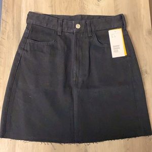Black Jean Skirt